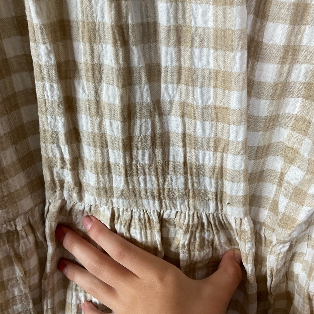Hatch The Aurora Mini Dress Gingham Print Size 3/Large - Picture 7 of 13
